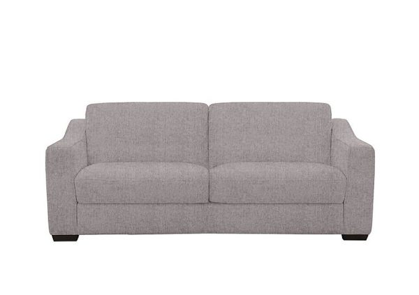 Optimus Space Saving Fabric Sofa Bed with Memory Foam Mattress  R27 Pewter | Bed Sava