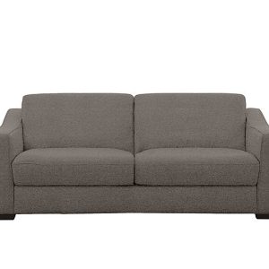 Optimus Space Saving Fabric Sofa Bed with Memory Foam Mattress  Charcoal Gray | Bed Sava