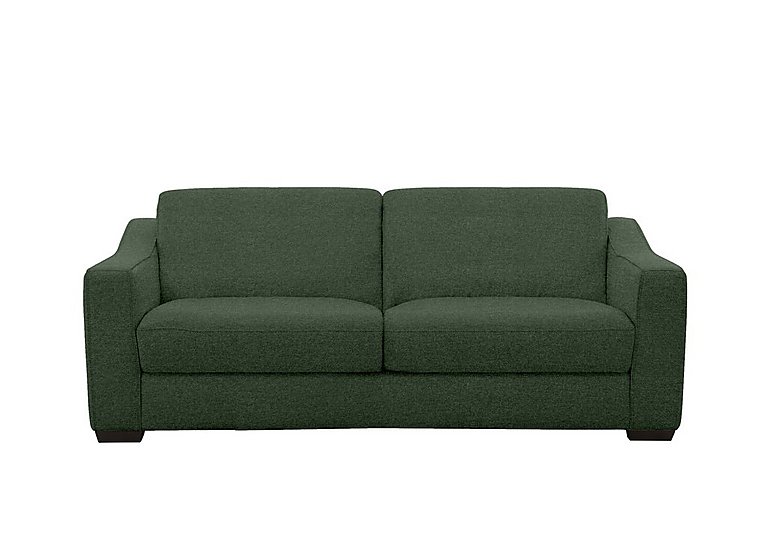 Optimus Space Saving Fabric Sofa Bed with Memory Foam Mattress - Moss Green