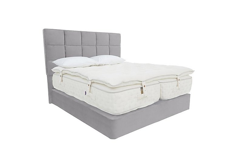 Harrison Spinks - Yorkshire 30K Firm Divan Set with Continental Drawers with Zip and Link Firm Mattress with Topper - King Size - Seven Lilac