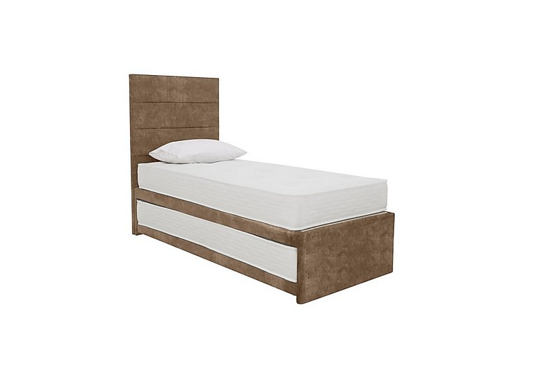 Sleep Story - Guest Bed with Coil Mattress - Lace Caramel
