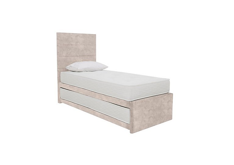 Sleep Story - Guest Bed with Coil Mattress and Pocket Sprung Mattress - Lace Ivory