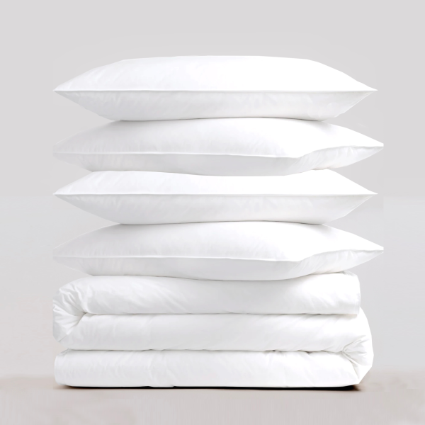 Premium Hungarian Goose Down Duvet and Pillows Set  45 Tog Double  SoftMedium | Bed Sava