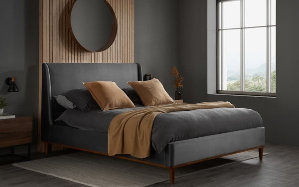Birlea Lincoln Fabric Bed Frame Double | Bed Sava