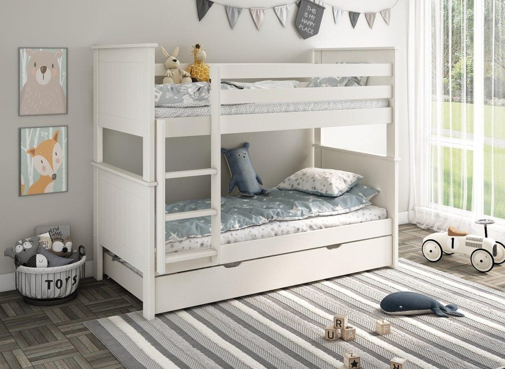Northwood Bunk Bed Frame - 3'0 Single - White
