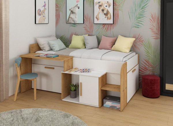 Sasha Cabin Bed  30 Euro Single  White | Bed Sava