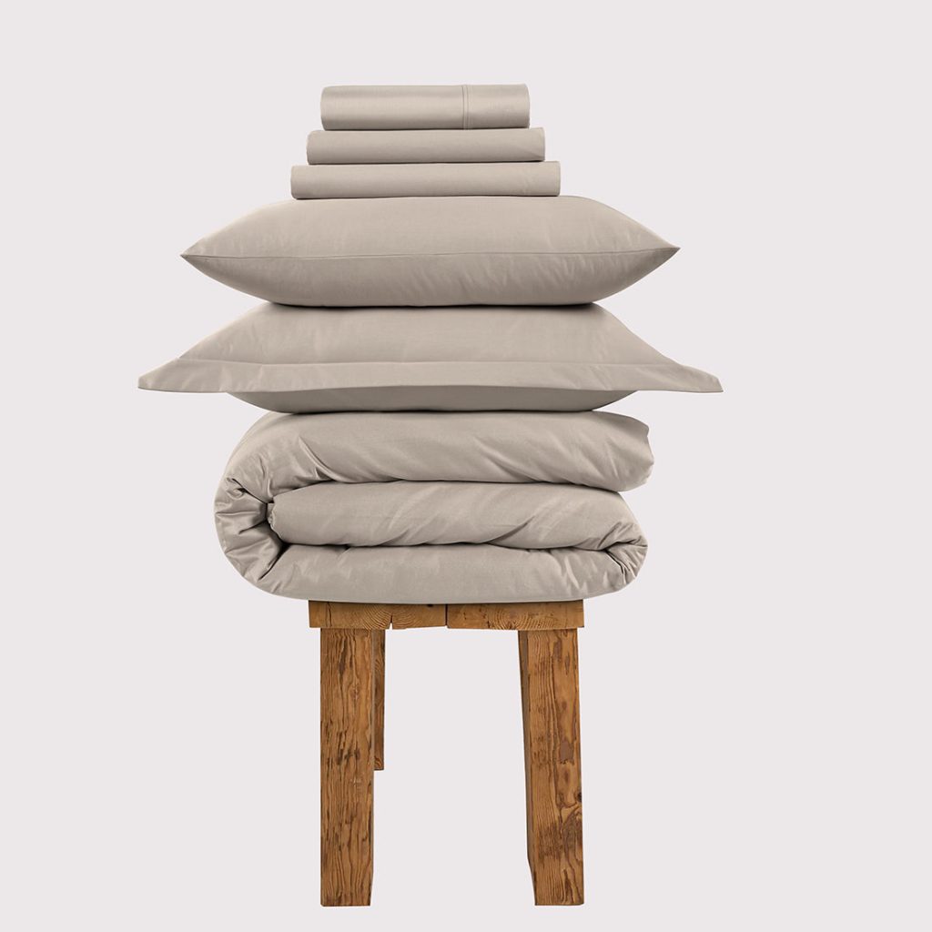 800 Thread Count Egyptian Cotton Grand Splendour Lux Buttery Smooth - Simply Taupe Bedding Set, Super King / Simply Taupe