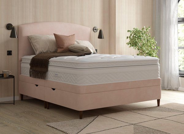 TheraPur® Shallow Divan Base  46 Double  Pink | Bed Sava