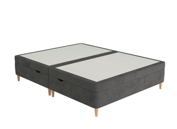 Therapur Slimline Ottoman  30 Single  Grey | Bed Sava