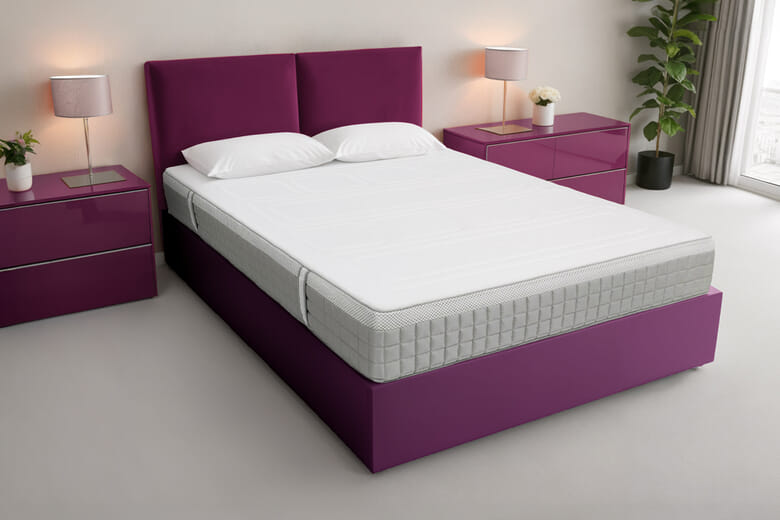 Birlea Arlo Grey Fabric Bed, Double
