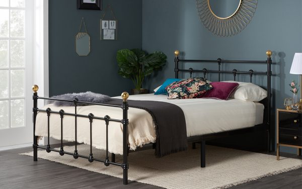 Birlea Atlas Metal Bed Frame Single Black | Bed Sava