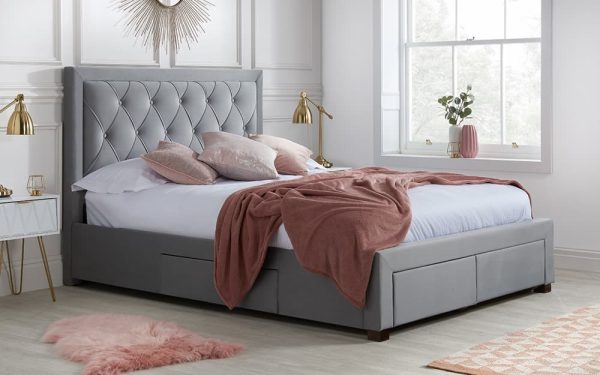 Birlea Woodbury Fabric Bed Frame Superking | Bed Sava