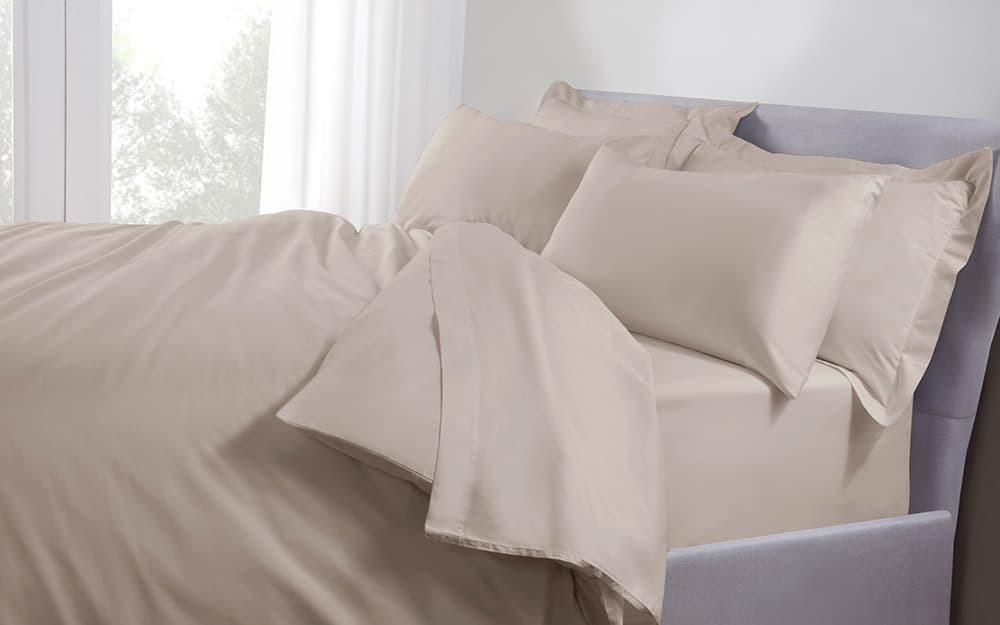 Five Star Hotel Concept Sateen Duvet Cover, Single, Latte