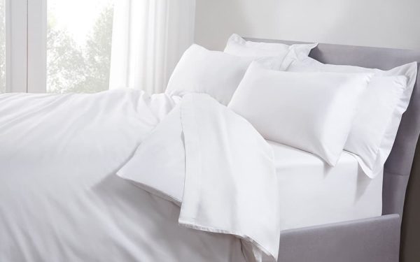 Five Star Hotel Concept Percale Duvet Cover Superking White | Bed Sava