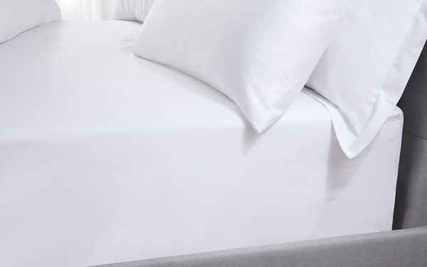 Five Star Hotel Concept Percale Fitted Sheet King Size Latte | Bed Sava