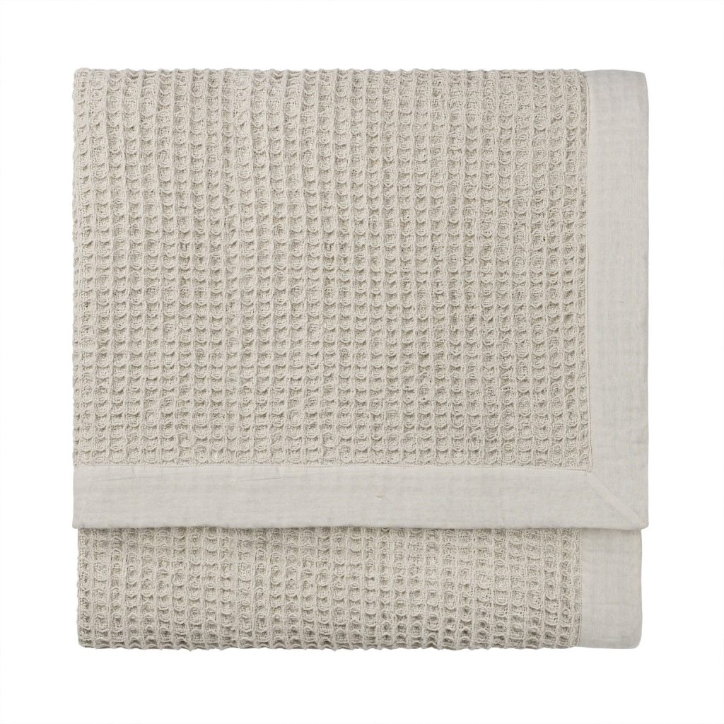 Cotton Waffle Throw - Stone