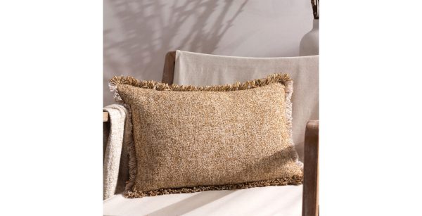 Luxury Woven Cushion  Biscuit | Bed Sava
