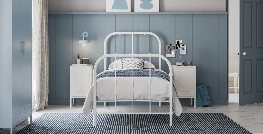 Grace Bed - Porcelain White, Single