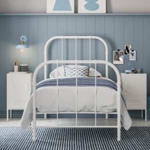 Grace Bed  Porcelain White Single | Bed Sava