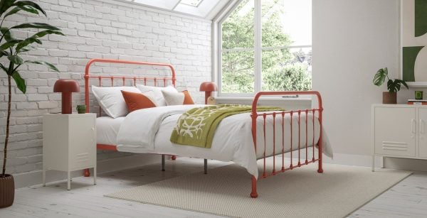 Oliver Bed  Rust Double | Bed Sava