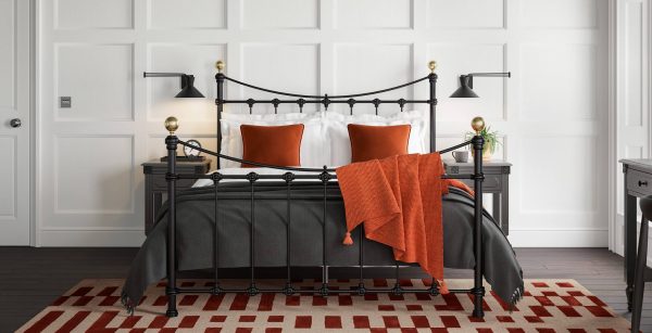 Arabella Bed  Matte Black King | Bed Sava