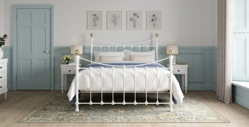 Arabella Bed - Porcelain White, Super King