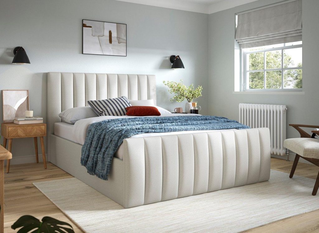 Davies Ottoman Bed Frame - 6'0 Super King - Grey