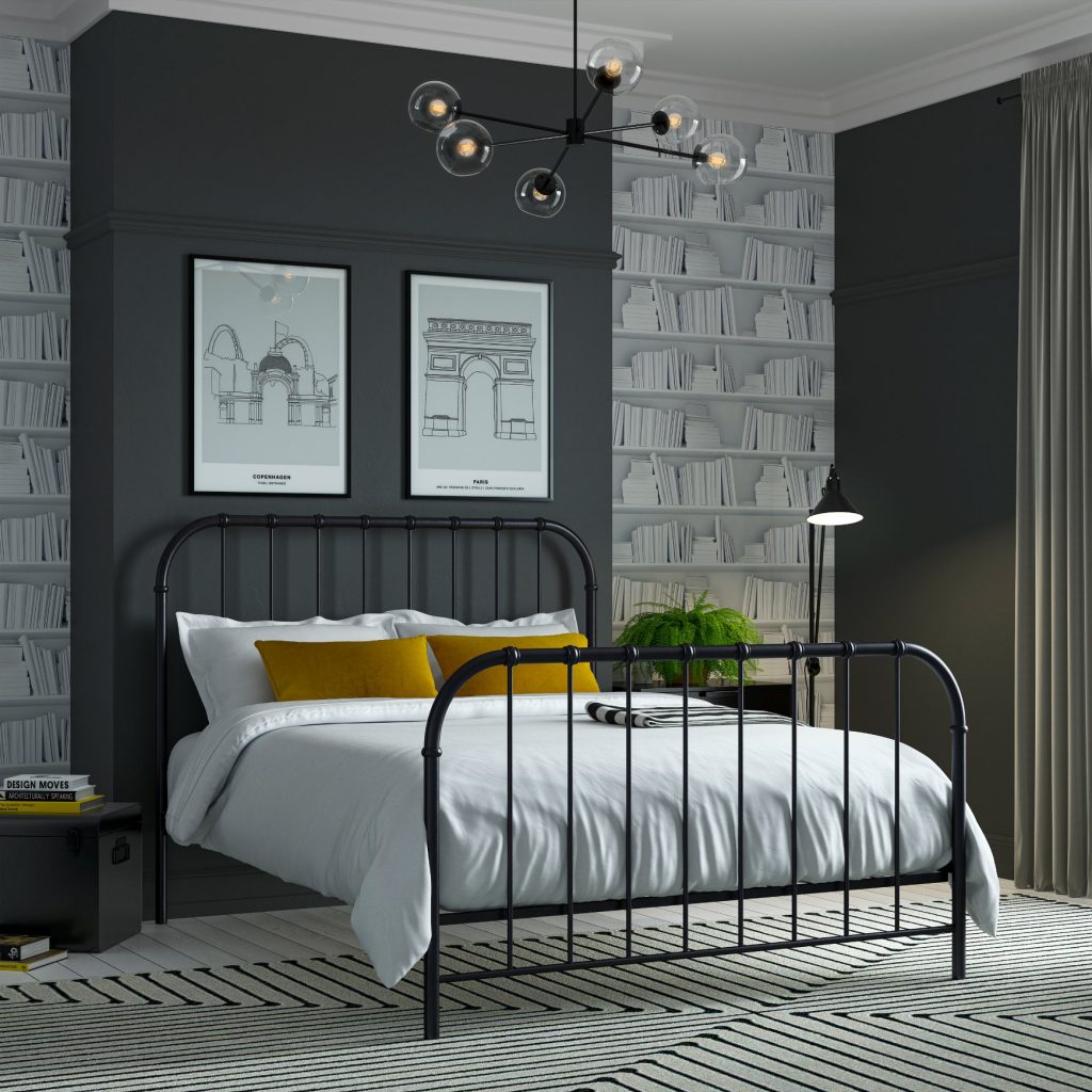 Grace Bed - Matte Black, Super King