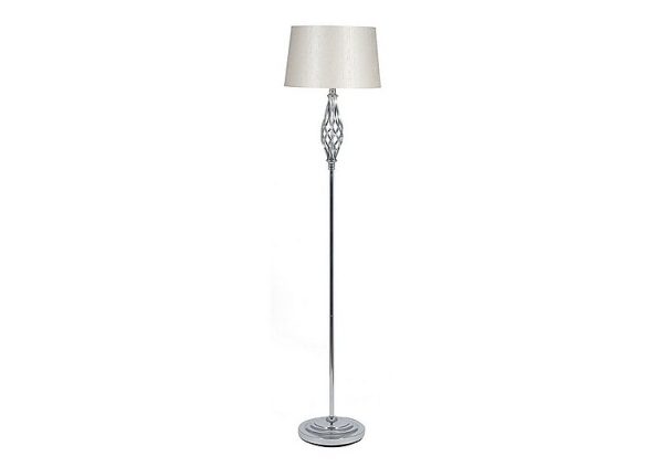 Jenna Chrome Floor Lamp | Bed Sava