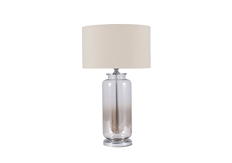Lustre Ombre Glass Table Lamp - Clear