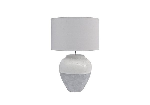 Skyline Grey Ceramic Table Lamp | Bed Sava