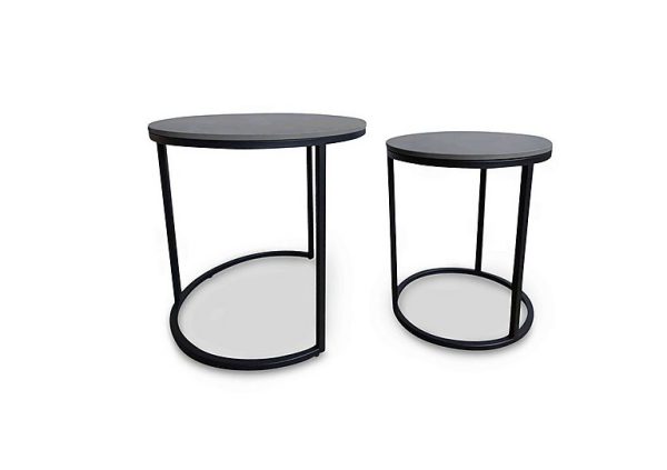 Zeus Round Nest of Lamp Tables | Bed Sava