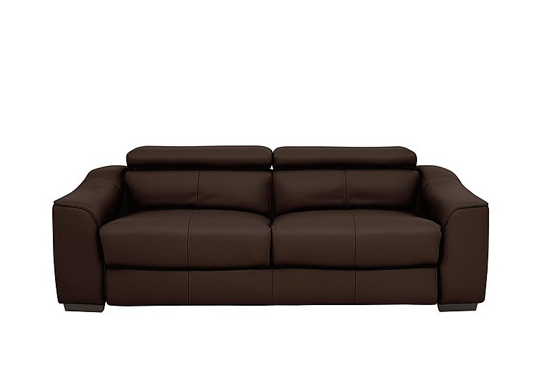 Elixir 3 Seater BV Leather Sofa Bed - Dark Chocolate