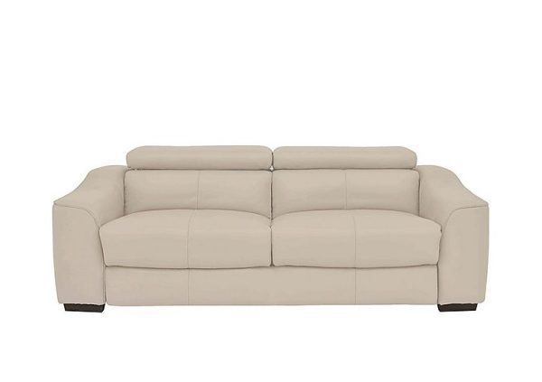 Elixir 3 Seater BV Leather Sofa Bed  Dapple Grey | Bed Sava