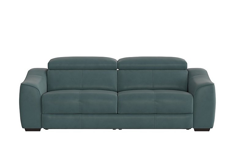 Elixir 3 Seater BV Leather Sofa Bed - BV Lake Green