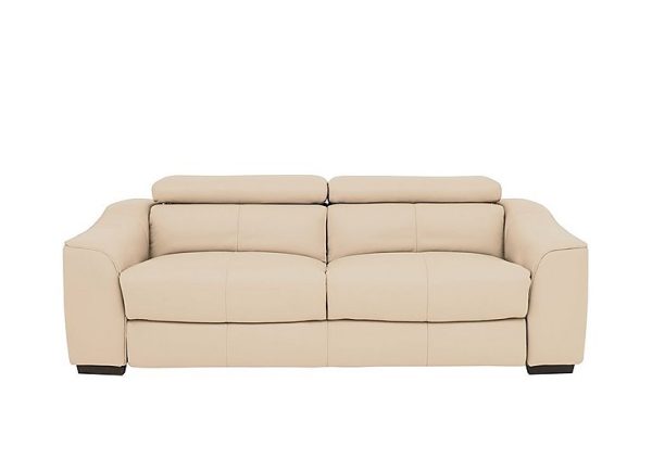 Elixir 3 Seater BV Leather Sofa Bed  BV Bisque | Bed Sava