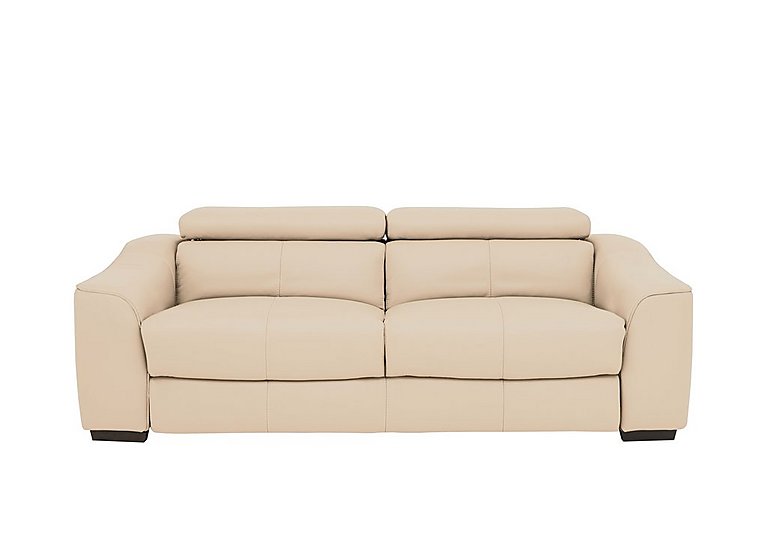 Elixir 3 Seater BV Leather Sofa Bed - BV Bisque