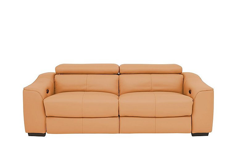 Elixir 3 Seater BV Leather Sofa Bed - BV Honey Yellow