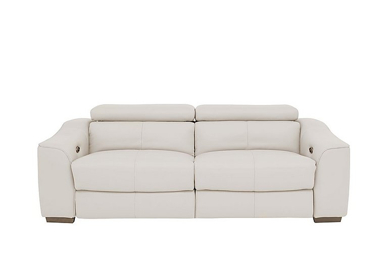 Elixir 3 Seater BV Leather Sofa Bed - Frost