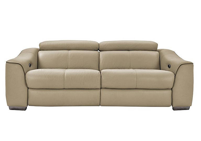 Elixir 3 Seater BV Leather Sofa Bed - BV Pebble