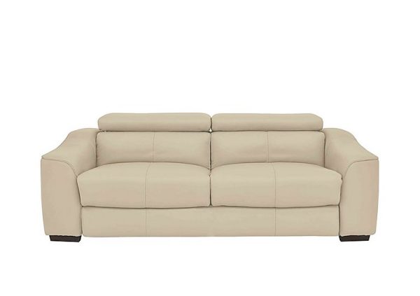 Elixir 3 Seater NC Leather Sofa Bed  NC Bisque | Bed Sava
