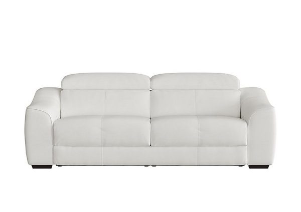 Elixir 3 Seater NC Leather Sofa Bed  NC Star White | Bed Sava