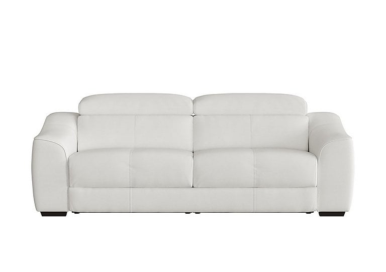 Elixir 3 Seater NC Leather Sofa Bed - NC Star White