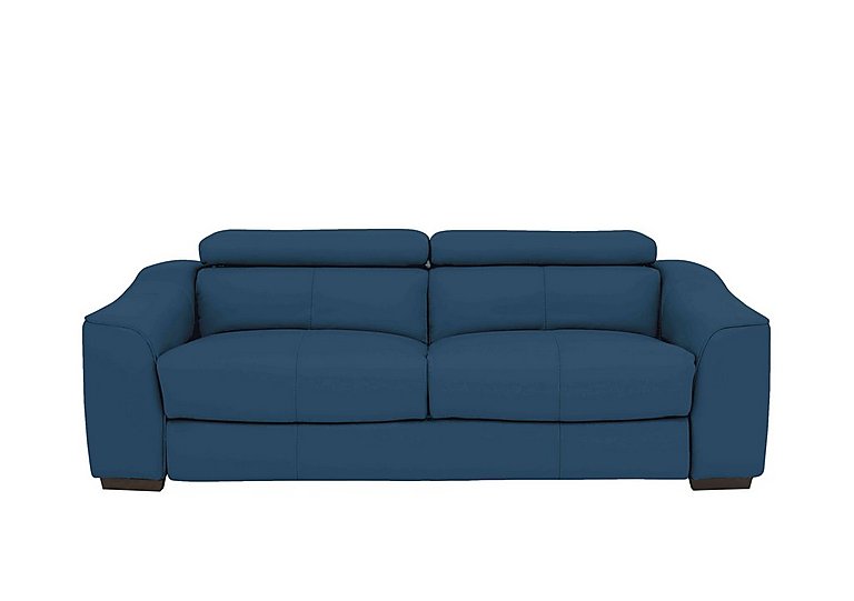 Elixir 3 Seater NC Leather Sofa Bed - Carribean Sea