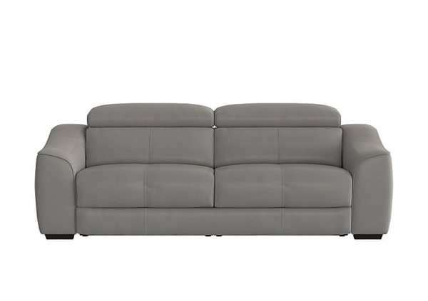 Elixir 3 Seater NC Leather Sofa Bed  Sleet | Bed Sava