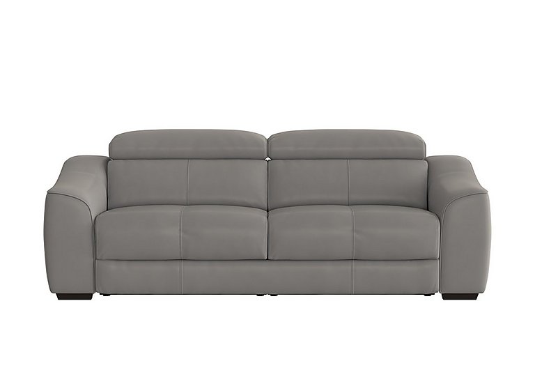 Elixir 3 Seater NC Leather Sofa Bed - Sleet