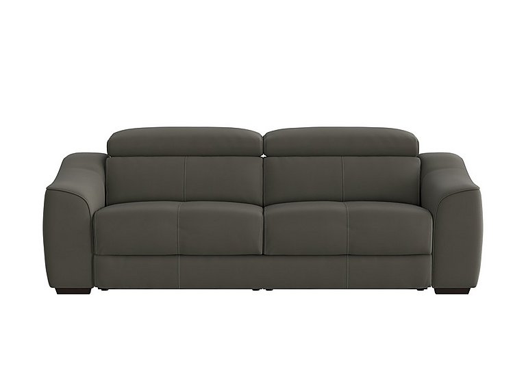 Elixir 3 Seater NC Leather Sofa Bed - Charcoal Grey