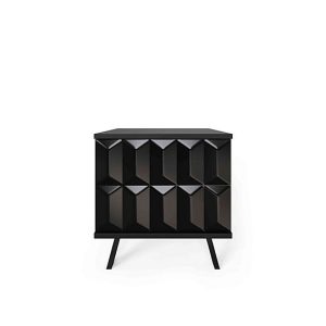 Alpha Lamp Table with SMART LED Lighting  Black | Bed Sava