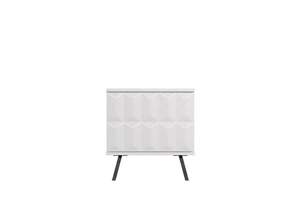Alpha Lamp Table with SMART LED Lighting  White | Bed Sava