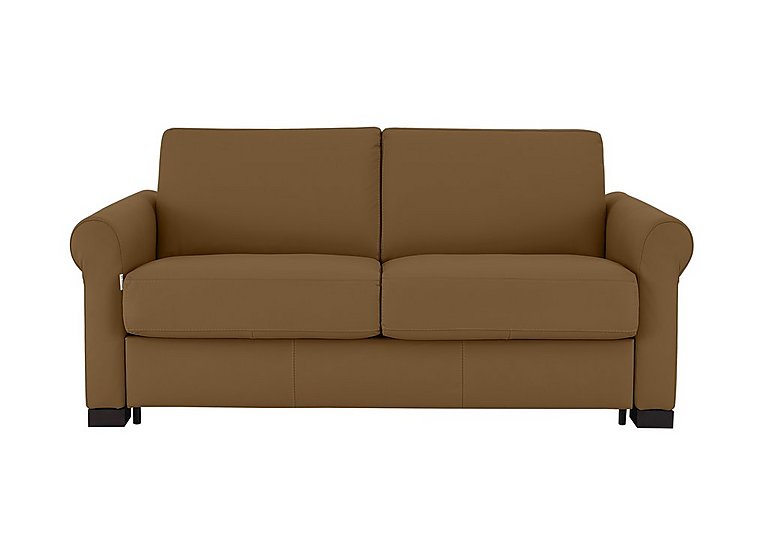 Nicoletti - Alcova 2 Seater Leather Sofa Bed with Scroll Arms - Botero Cuoio